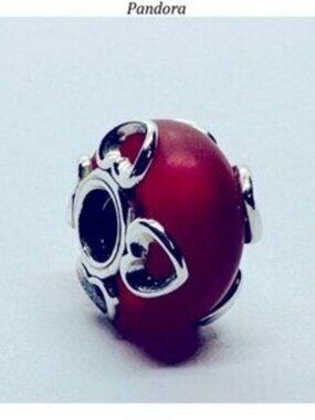 Pandora Red and Silver Bracelet Charm